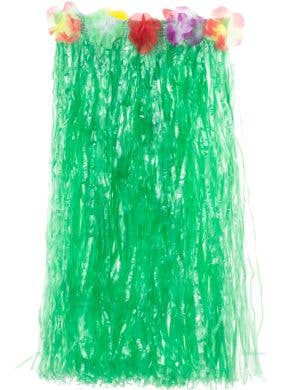 Mid Length Green Hawaiian Skirt