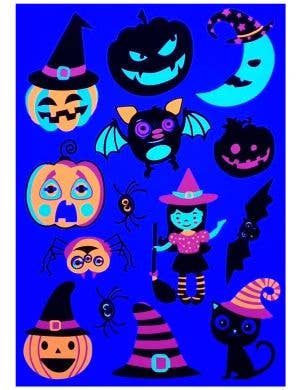 Delightful UV and Glow Child Friendly Halloween Stickers Set