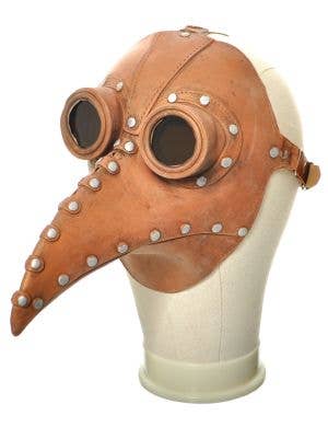 Image of Deluxe Brown Steampunk Plague Doctor Costume Mask