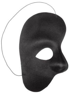 Men's Black Phantom Of The Opera Over Eye Masquerade Mask