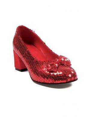 Judy Womens Sequined Red Dorothy Costume Shoes