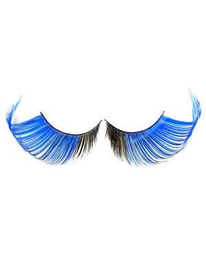 Image of Jumbo Blue and Black Winged False Eyelashes - Main Image