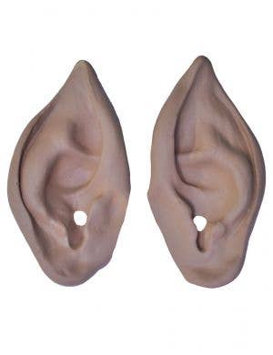 Pointed Slip On Rubber Latex Elf Costume Ears in Nude