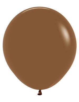 Image of Fashion Coffee Brown 6 Pack 45cm Latex Balloons 