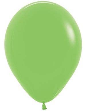 Image of Fashion Lime Green Small 12cm Air Fill Latex Balloon