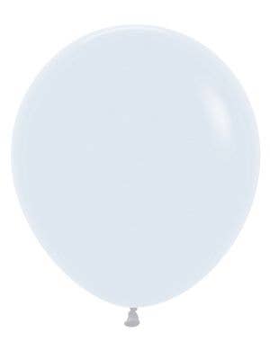 Image of Fashion White 6 Pack 45cm Latex Balloons 