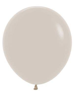 Image of Fashion White Sand 6 Pack 45cm Latex Balloons