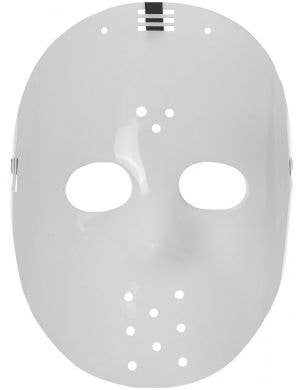 Friday the 13th Style White Plastic Hockey Halloween Mask