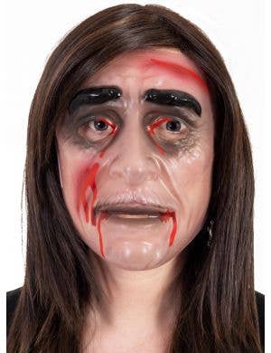 Bloody Face Transparent Costume Mask