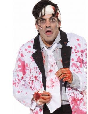 Blood Splattered Zombie Costume Tie - Main Image