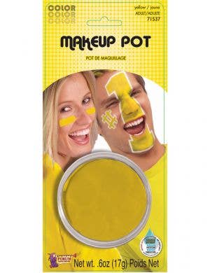 Yellow Face Paint Makeup Pot