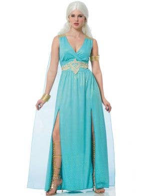 Mythical Goddess Womens Blue Aphrodite Costume