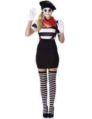 Image of French Mime Artist Women's Costume