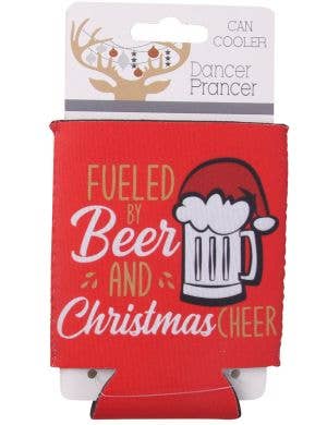 Image of Fueled By Beer and Christmas Cheer Stubby Holder