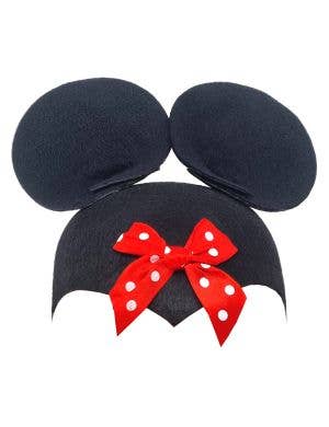 Image of Cute Mouse Ears with Polka Dot Bow Kid's Costume Hat