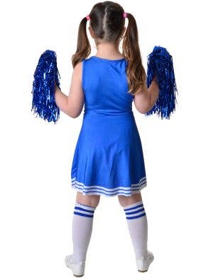 Sweet Blue Girls Cheerleader Dress Up Costume