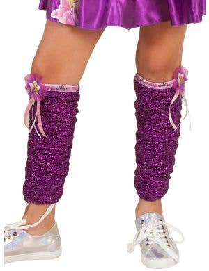Image of Disney Princess Rapunzel Metallic Purple Leg Warmers - Main Image