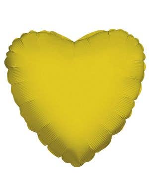Image of Gold Heart Shaped 46cm Foil Party Balloon
