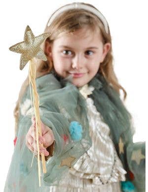 Image of Deluxe Gold Star Girls Christmas Wand - Main Image