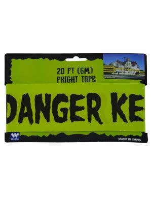 Image of Neon Yellow Danger Keep Out Halloween Decoration Tape - Main Image