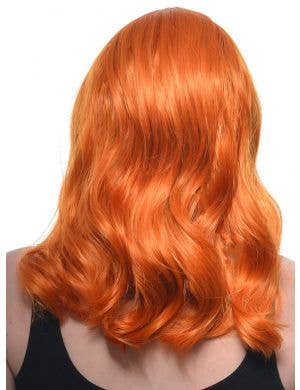 Ginger Orange Loose Waves Mid-Length Lace Front Fashion Wig