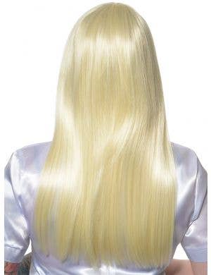 Long Swedish Blonde Abba Womens Costume Wig with Fringe