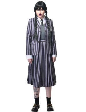 Image of Deluxe Nevermore Wednesday Addams Women's Costume - Main Image