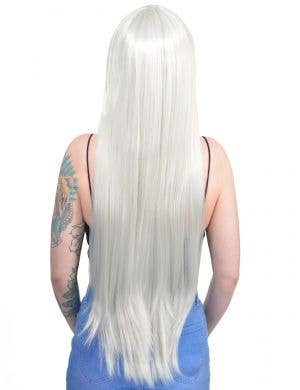 Lexi Light Silver Womens Long Straight Costume Wig