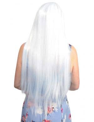 Isabelle Womens Long Straight White Costume Wig