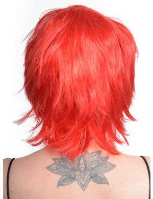 Short Bright Red Pixie Cut Womens Costume Wig