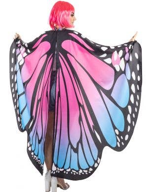 Pink and Blue Butterfly Wings with Finger Hooks
