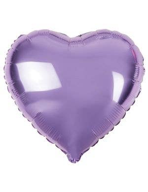 Image of Heart Shaped Light Purple 45cm Foil Balloon