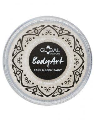 Pearl White Water Based Face and Body Cake Makeup - Front Image