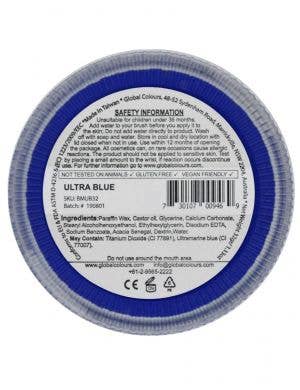 Global 32 Gram Ultra Blue Water Activated Cake Makeup
