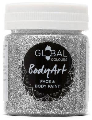 Holographic Silver Glitter Gel Face and Body Fancy Dress Costume Makeup