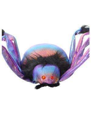 Iridescent Purple Large Spider Halloween Decoration