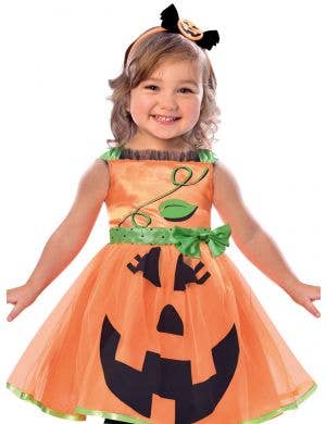 Cute Pumpkin Toddler Girls Halloween Costume