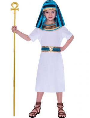 Boys Blue and White Pharaoh Costume