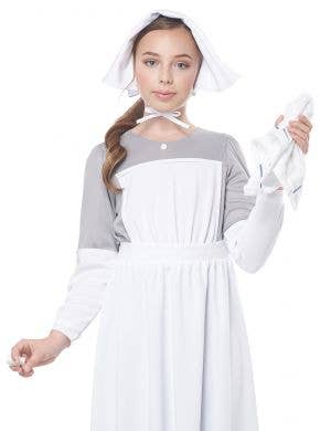 Victorian Civil War Nurse Girls Fancy Dress Costume