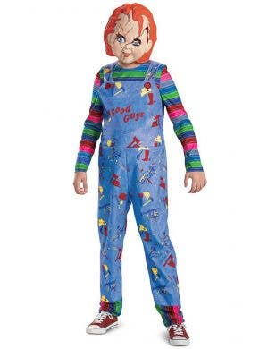 Deluxe Chucky Doll Kid's Child's Play Halloween Costume - Front Image
