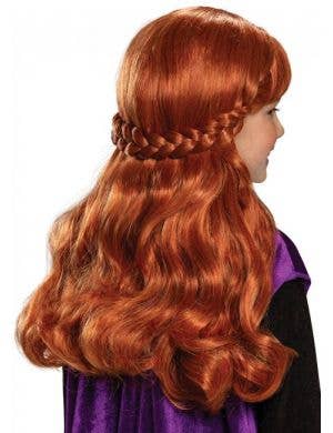 Auburn Red Anna Frozen 2 Girls Costume Wig