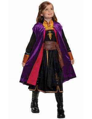 Girls Frozen 2 Anna Deluxe Costume by Disguise, Front Image