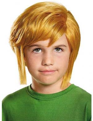 Short Legend of Zelda Boys Costume Wig - Front Image