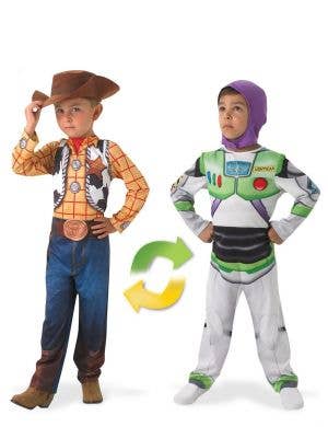 Reversible Woody to Buzz Lightyear Boys Costume