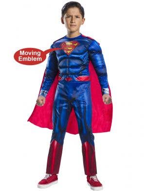 DC Comics Boy's Lenticular Superman Costume with Moving Emblem