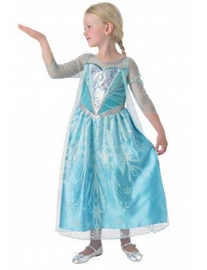 Frozen Princess Girls Deluxe Snow Queen Elsa Costume