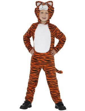Kid's Tiger Safari Animal Onesie Book Week Costume Front
