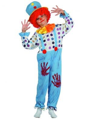Creepy Bloody Clown Boys Halloween Costume