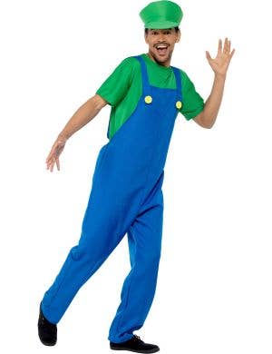 Green Plumber Guy Luigi Men's Costume Main Image