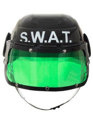SWAT Kids Black Police Costume Helmet